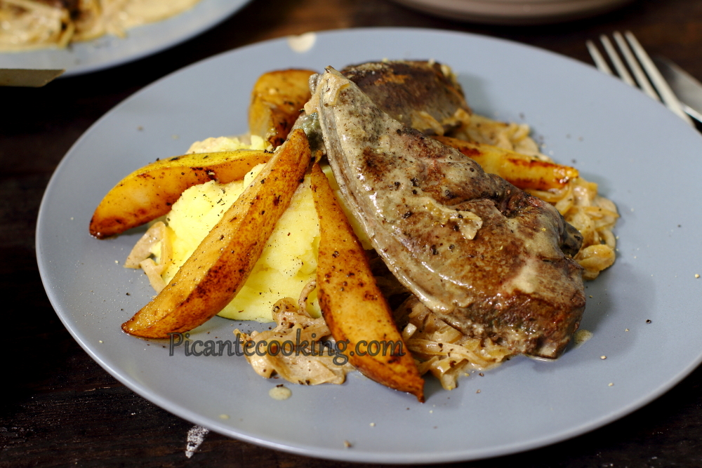 Veal liver with pears14.JPG