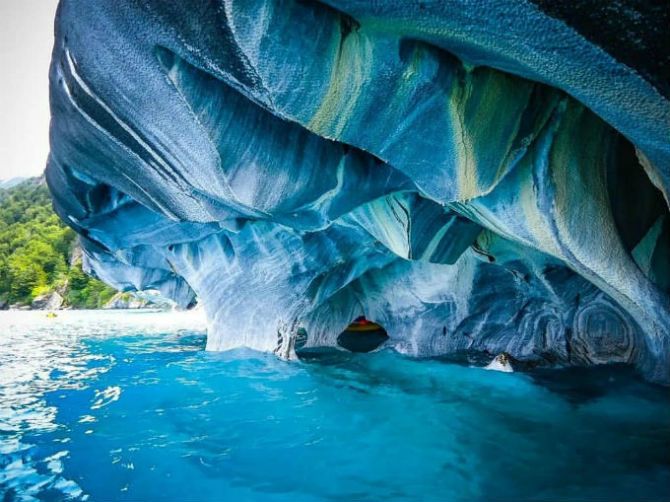 Мармурові печери Патагонії, Чилі