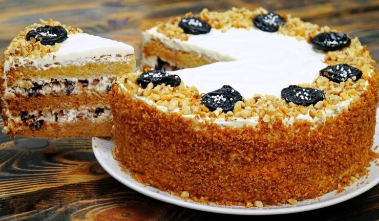 Рецепт розкішного оксамитового медового торта