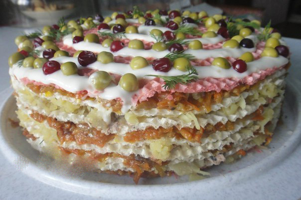 Смачний торт «Закусочний» – чудова ідея!