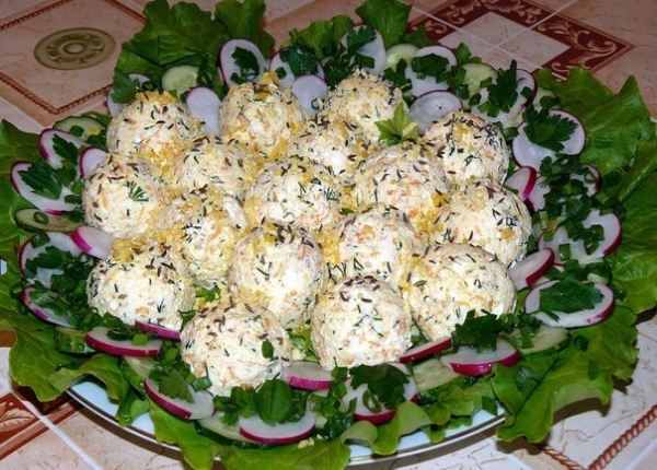 Сирний крокет З овочевий салат