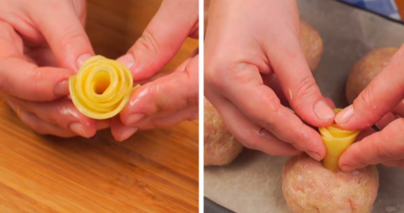 Картопляні троянди з фаршем: рецепт їстівного букета